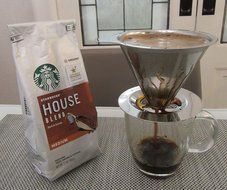 Ruzels Stainless Steel Pour Over Coffee Dripper with Reusable Double Layer Micro Mesh Filter N3