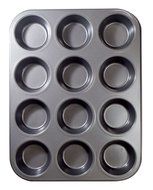 Ecolution Bakeins 12 Cup Muffin and Cupcake Pan &ndash; PFOA, BPA, and PTFE Free Non-Stick Coating &ndash; Heavy Duty Carbon...