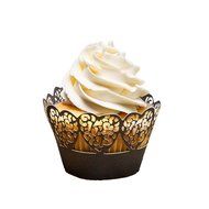 Bride Cupcake Wrappers x 100pcs in shimmering ivory white. 22 different wraps to make your wedding or birthday... N24