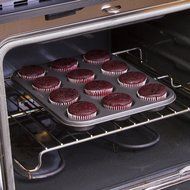 Ecolution Bakeins 12 Cup Muffin and Cupcake Pan &ndash; PFOA, BPA, and PTFE Free Non-Stick Coating &ndash; Heavy Duty Carbon... N3