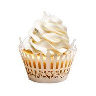 Bride Cupcake Wrappers x 100pcs in shimmering ivory white. 22 different wraps to make your wedding or birthday... N26
