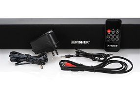 Fisher Wireless Sound Bar Surround Sound Bluetooth Hi-Fidelity Speaker with its powerful built-in woofers, Auxiliary... N6