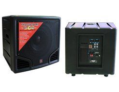 Mr. Dj PRO-SUB15AMP 15-Inch 5400W Maximum Peak Power Self-Powered Subwoofer with Crossover