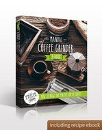 Manual Stainless Steel Coffee Grinder ~ Ceramic Grinding Plates ~ Compatible with Aeropress for Compact Travelling N2