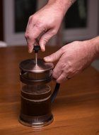 Gourmet 2.5 Cup Matte Copper French Press Coffee Brewer with Classic Design N2