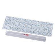 Cake Boss Decorating Tools Letter and Number Fondant Stamp Set, White N4
