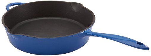 Mario Batali Enameled Cast Iron 12-Inch Open Saute Pan by Dandk, Cobalt N2