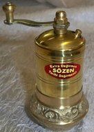 Turkish Coffee &amp; Black Pepper Grinder with Fat Bottom by Sozen Coffee Grinder