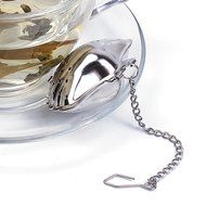 1x Stainless Steel Loose Leaf Tea Strainer Herbal Infuser Spice Strainer Mesh Filter Ball with Handle or Hook... N10