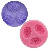Let'S Diy 3 Round Roses Cake Molds Fondant Chocolate Silicone Mold Silicone Candy Moulds Cake Tools N2