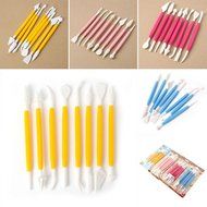 8 Pcs Sugar craft Fondant Cake Decorating Modelling Tools Kit (Yellow) N2