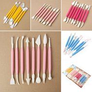 8 Pcs Sugar craft Fondant Cake Decorating Modelling Tools Kit (Yellow) N3