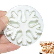 Elinka Fondant Cake Cutter Mold Decorating Plunger Candy Sugarcraft Snowflake Cutter Tools Set of 3