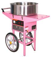 Electric Commercial Cotton Candy Machine / Candy Floss Maker Pink Cart Stand VIVO (CANDY-V002) N4