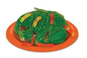 Zombie Brain Life Size Gelatin Jello Mold N2