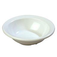 Kingline Fruit Bowl, 4 Oz., Narrow Rim, Melamine, White, Nsf