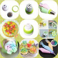 Swity Home 17 Piece Set Stainless Steel Russian Piping Pastry Tips for Decorating Cake and Icing Cupcake, 1 Large... N2