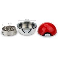 Pokemon Herbs Grinder - 3 Pieces Tobacco and Herbs Pokeball Grinder By Enjoy It