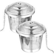 Gosear 2 PCS Stainless Steel Loose Tea Interval Strainer Tea Infuser N6