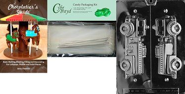 Cybrtrayd J058 3D Fire Truck Chocolate Candy Mold with Exclusive Cybrtrayd Copyrighted Chocolate Molding Instructions N4