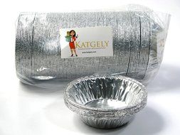 Katgely 7 Oz Aluminum Casserole Pot Pie Pans (Pack of 100) N2