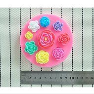 Bluelover 3D Silicone Rose Shape Cake Mold Chocolate Jelly Mold N3