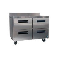 Hoshizaki CRMR60-WD4 60" Commercial Series Worktop Refrigerator with 4 Drawers 17.55 cu. ft. Capacity Backsplash...