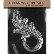 Dress My Cupcake DMCA067 Chocolate Candy Mold, Large Alligator