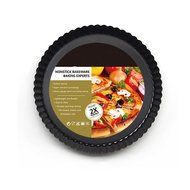 Unichart Heavy Carbon Steel Ripple Side Non-stick 9 Inch Pizza Pan Quiche Pie Pan With Removable Bottom