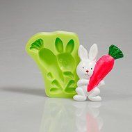 Y&amp;XL&amp;H Easter Bunny Carrot Silicone Mould Fondant Cake Decorating Tools for Chocolate Cupcake Candy Making Clay...