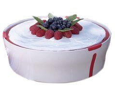 Bake Porter 9-Inch Cake Pan with Serving Cover, Red