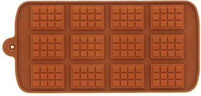 Candy Mold - Chocolate Silicone Molds Bars - Chocolate Truffle Squares, 2 Piece- Pastry Mold - 8&quot; x 4&quot; N2