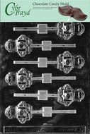 Cybrtrayd K037 Robot Lolly Chocolate Candy Mold with Exclusive Cybrtrayd Copyrighted Chocolate Molding Instructions