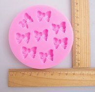 Yunko W0770 8 Mini Bows Silicone Mould Fondant Sugar Bow Craft Molds DIY Cake Decorating