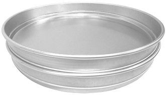 Allied Metal CPHS17X3 Heavy Weight Aluminum Straight Sided Pizza/Cake Pan, Stacking, 17 by 3-Inch