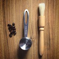 BEST Coffee Grinder Brush and Scoop by Coffee Gator. Premium Quality N2