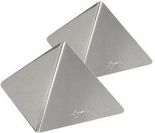 Ateco Large Stainless Steel Pyramid Mold, Set of 2