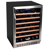 EdgeStar 53 Bottle Built-In Wine Cooler - Stainless Steel/Black