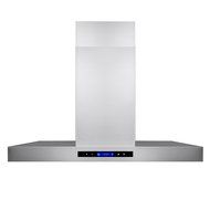 AKDY New 36" European Style Island Mount Stainless Steel Range Hood Vent Touch Control