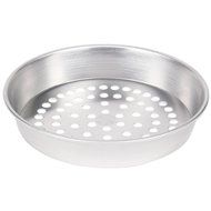 American Metalcraft A90101.5SP 10" x 1 1/2" Super Perforated Standard Weight Aluminum Tapered / Nesting Pizza...