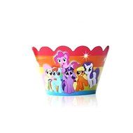 12 set cupcake wrappers and toppers my little pony ,party decoration,kids party, N3