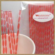 Weststone - 50pcs Colorful Acrylic swirl sticks for cake pop or lollipop candy (Pink) N6