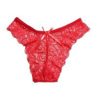 Underpants ，Beautyvan Comfortable 2016 New lingerie Red Women Butterfly Back Lace Underwear Lady Hot (Beige) N31