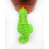 GOOTRADES Silicone Deep Sea Horse Tea Infuser Loose Leaf Mug Strainer Cup Steeper Filter (Blue) N4