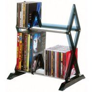 Atlantic - 56-Cd Or 36-Dvd/Blu-Ray , 2-Tier Mitsu Multimedia Storage Rack "Product Category: Av Media Storage/...