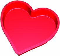 Lekue Heart Cake Mold, Red