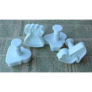Y&amp;XL&amp;H 4PCS Clothes Pattern Cake and Cookie Cutter Mold