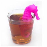 GOOTRADES Silicone Deep Sea Horse Tea Infuser Loose Leaf Mug Strainer Cup Steeper Filter (Blue) N6