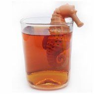 GOOTRADES Silicone Deep Sea Horse Tea Infuser Loose Leaf Mug Strainer Cup Steeper Filter (Blue) N7