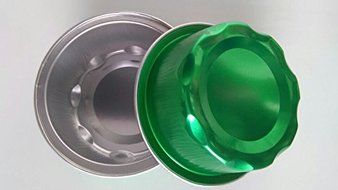 KEISEN 2 4/5&quot; mini Disposable Aluminum Foil Cups 50ml for Muffin Cupcake Baking Bake Utility Ramekin Cup Green...